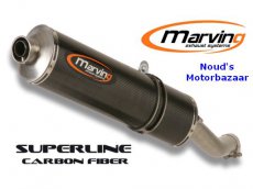 Marving uitlaatdemper Superline Carbon ER-5 1996-2007